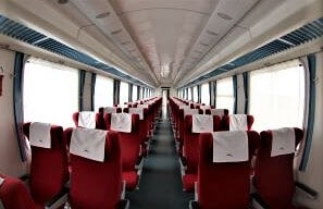 First class Kenya SGR Train sitting arrangement